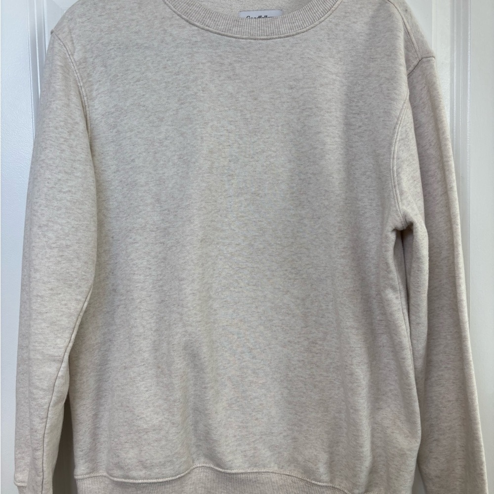Goodfellow & Co Men's Light Beige Crewneck Sweater
